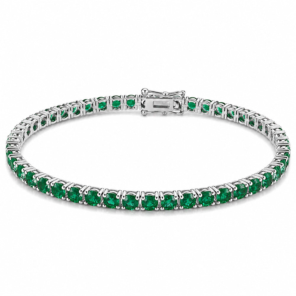 14k Yellow Gold 4.75Ct Round Natural Diamond Certified Exquisite Tennis Bracelet