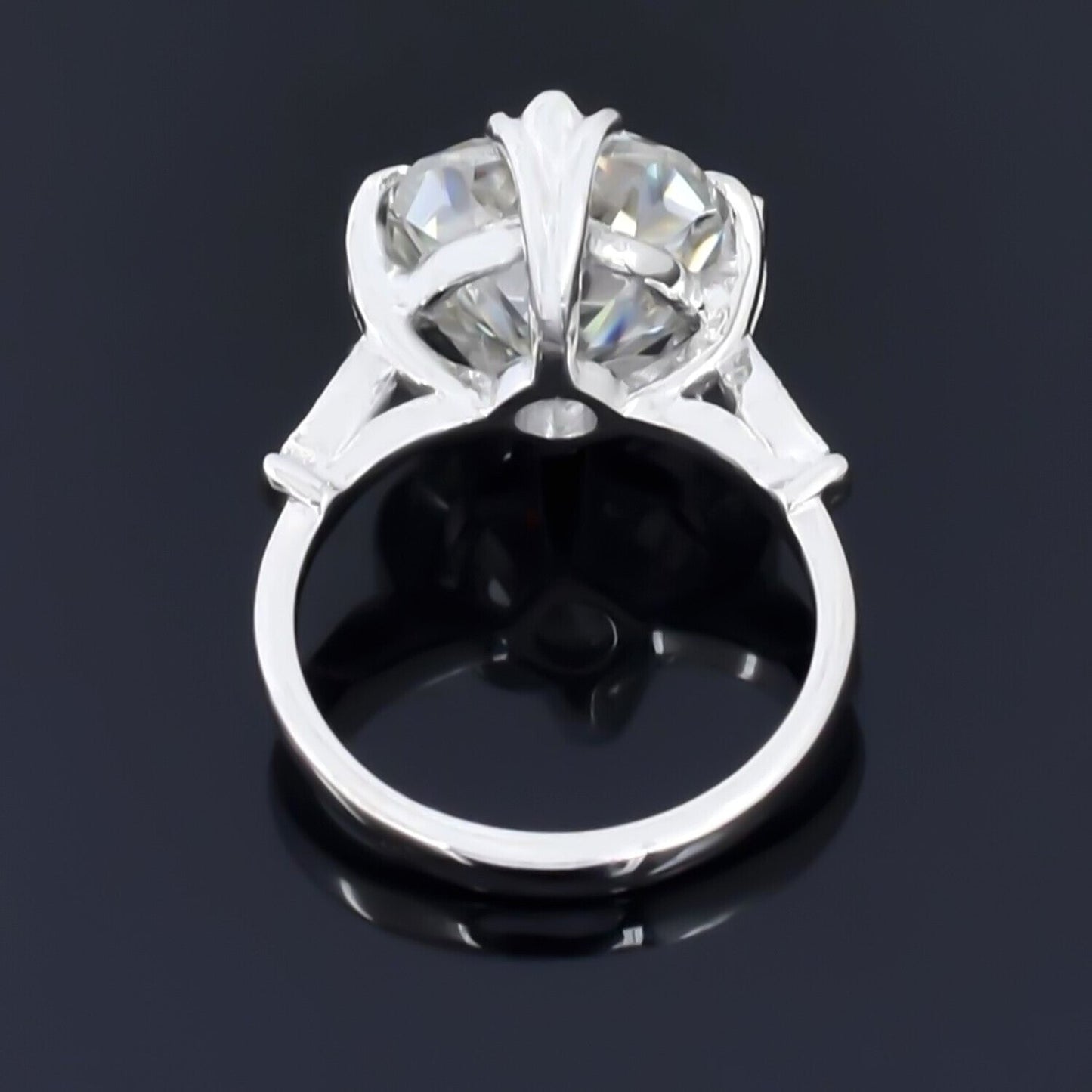 3.00 Ct Certified White Moissanite Solitaire Ring – Elegant Jewellery in 18K Gold Pla 18K Gold Plated
