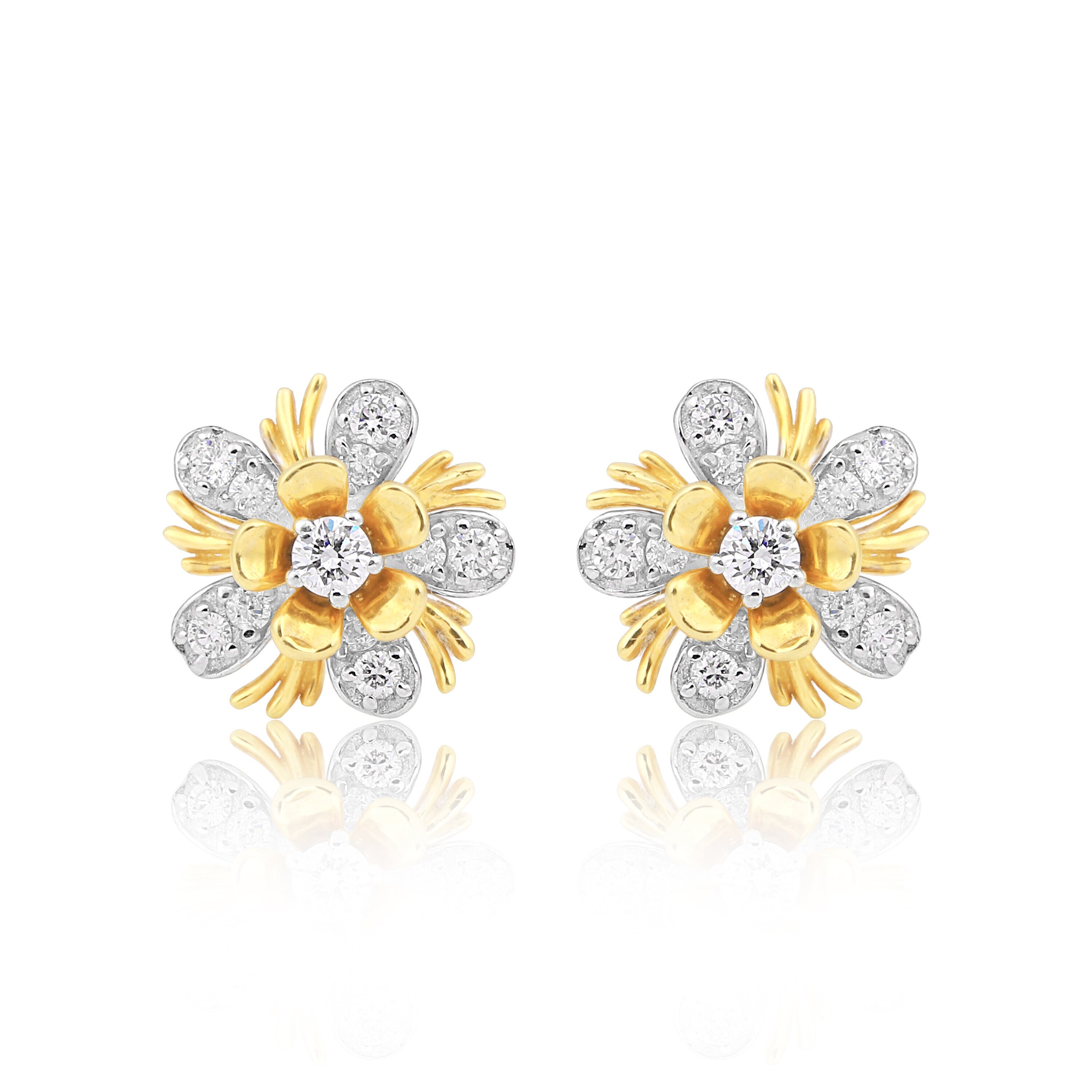 IGI Certified 0.47 Ct Diamond Stud Earrings G-H VS Brilliant Cut Tops