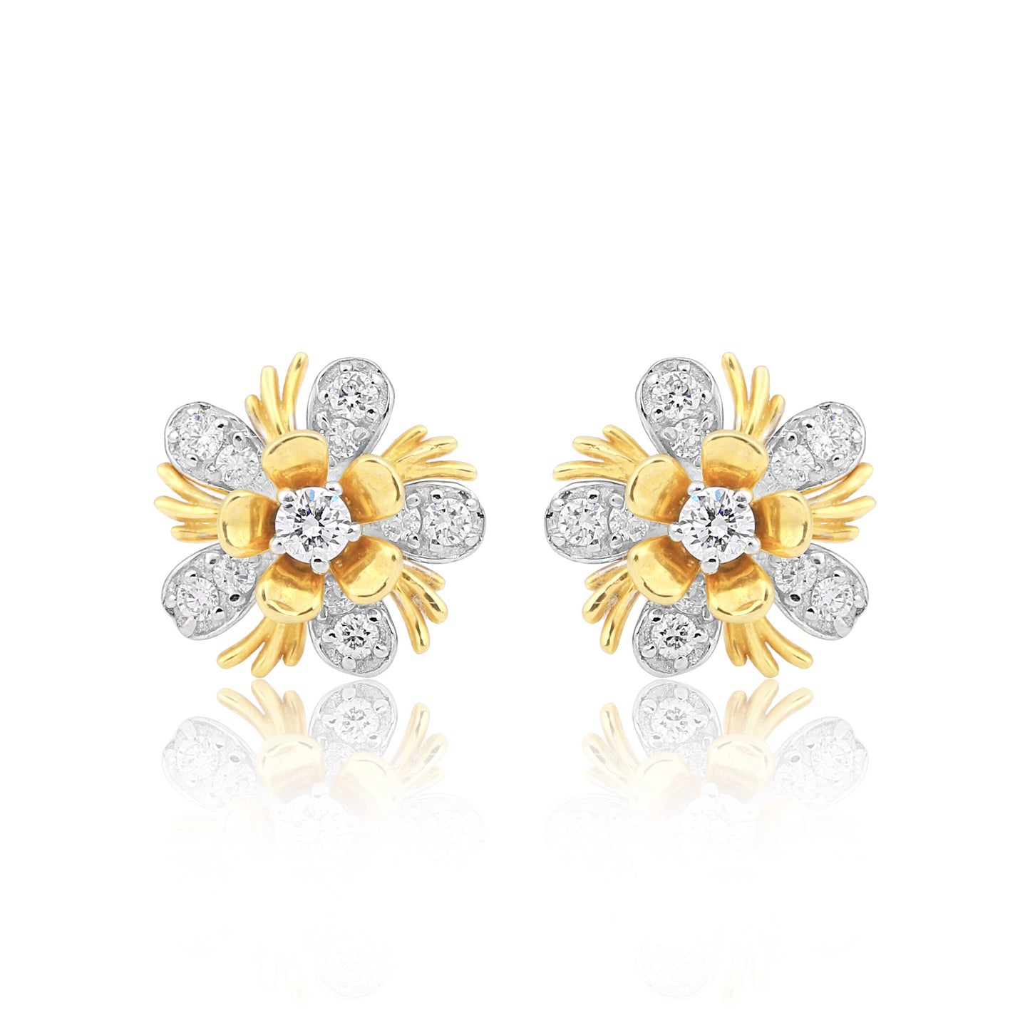 IGI Certified 0.47 Ct Diamond Stud Earrings G-H VS Brilliant Cut Tops