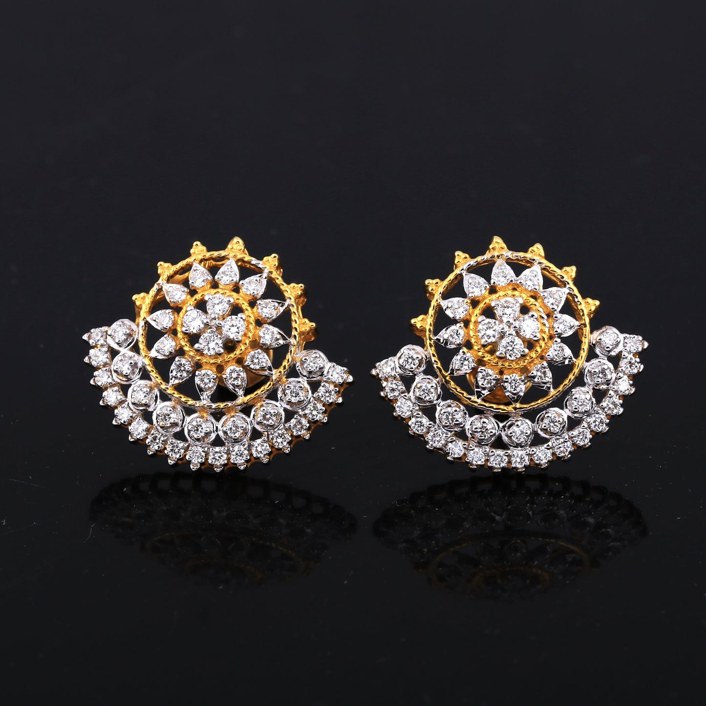 0.81 Ct IGI Certified . Natural Diamond 18KT Gold Stud Earrings gifts for Gift