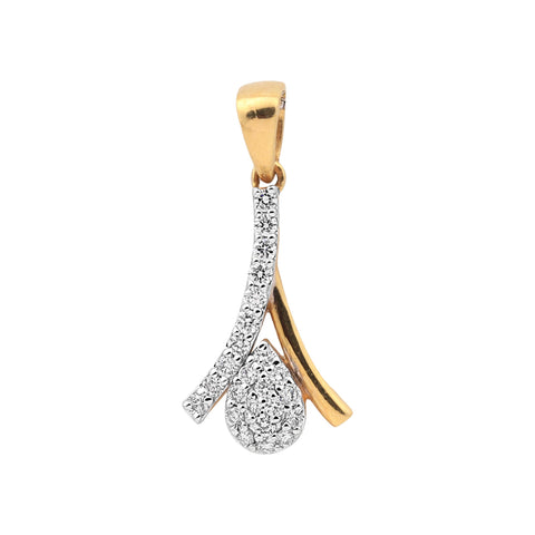 Luxury 0.28 Ct Natural Diamond Pendant IGI Certified in 18K Gold Jewellry