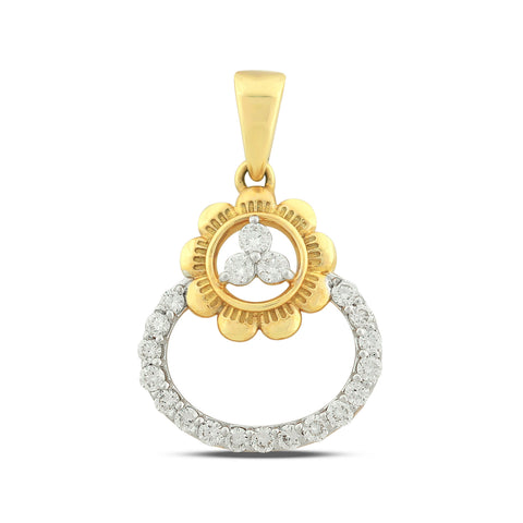 0.38 Ct IGI Certified Natural Diamond Pendant in 18K Gold Jewellery for Women