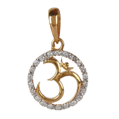 IGI Certified 0.24 Ct Natural Diamond Pendant 18k Gold Jewellery For Women