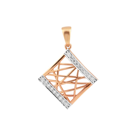 IGI Certified 0.20 Ct Natural Diamond Pendant in 18K Gold for Women