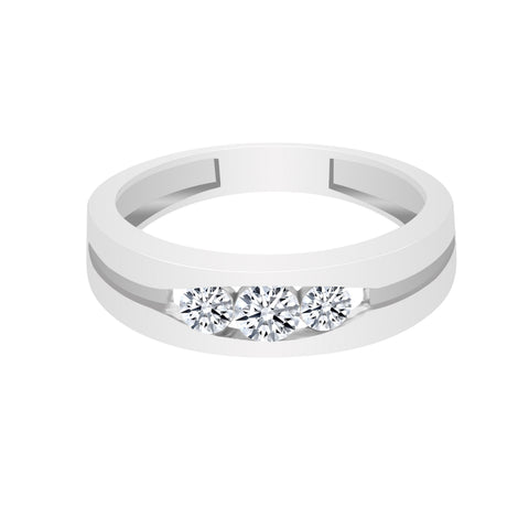 0.50 Ct Natural Diamond Ring 18K Gold IGI Certified H-I Color SI2-I1 Clarity