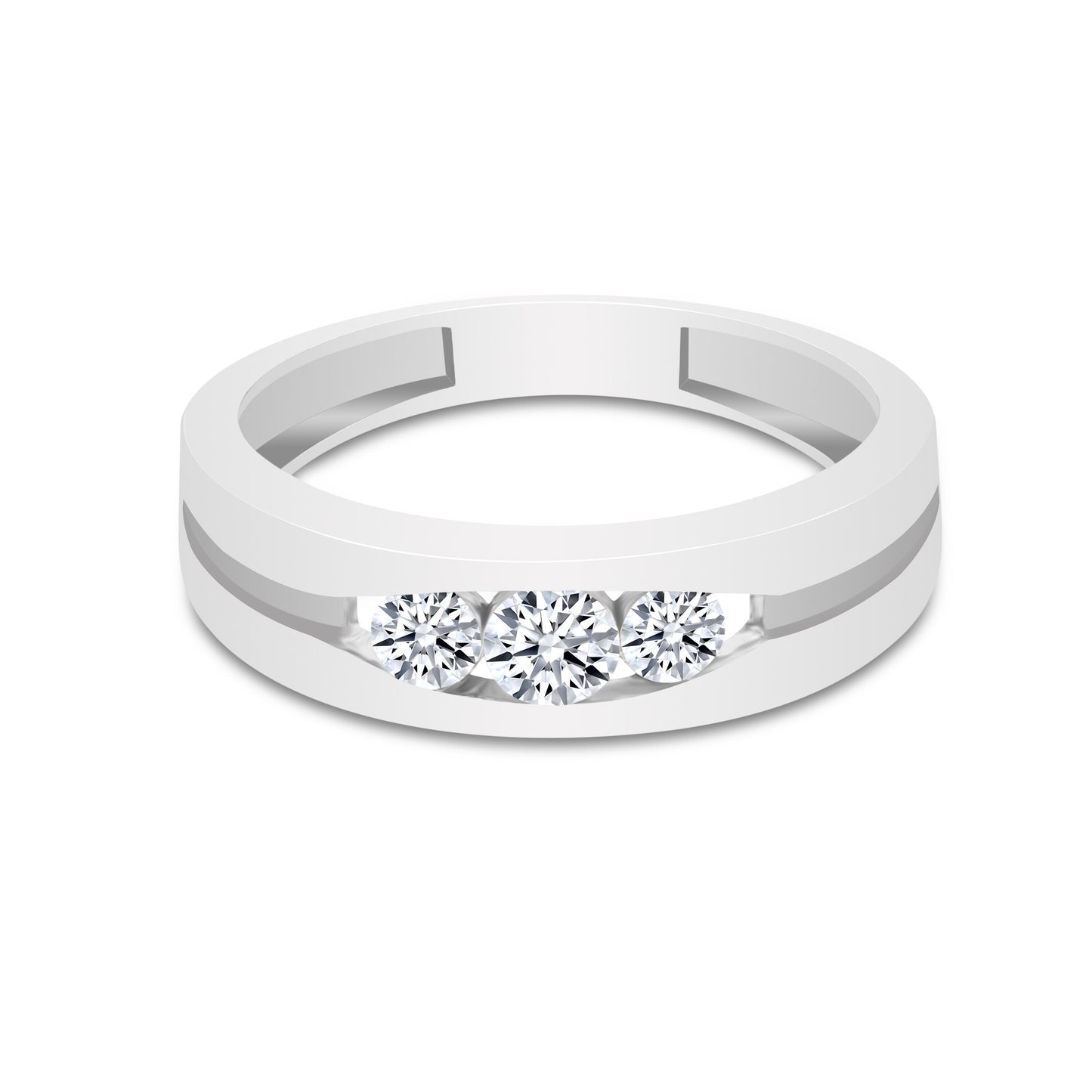 0.50 Ct Natural Diamond Ring 18K Gold IGI Certified H-I Color SI2-I1 Clarity