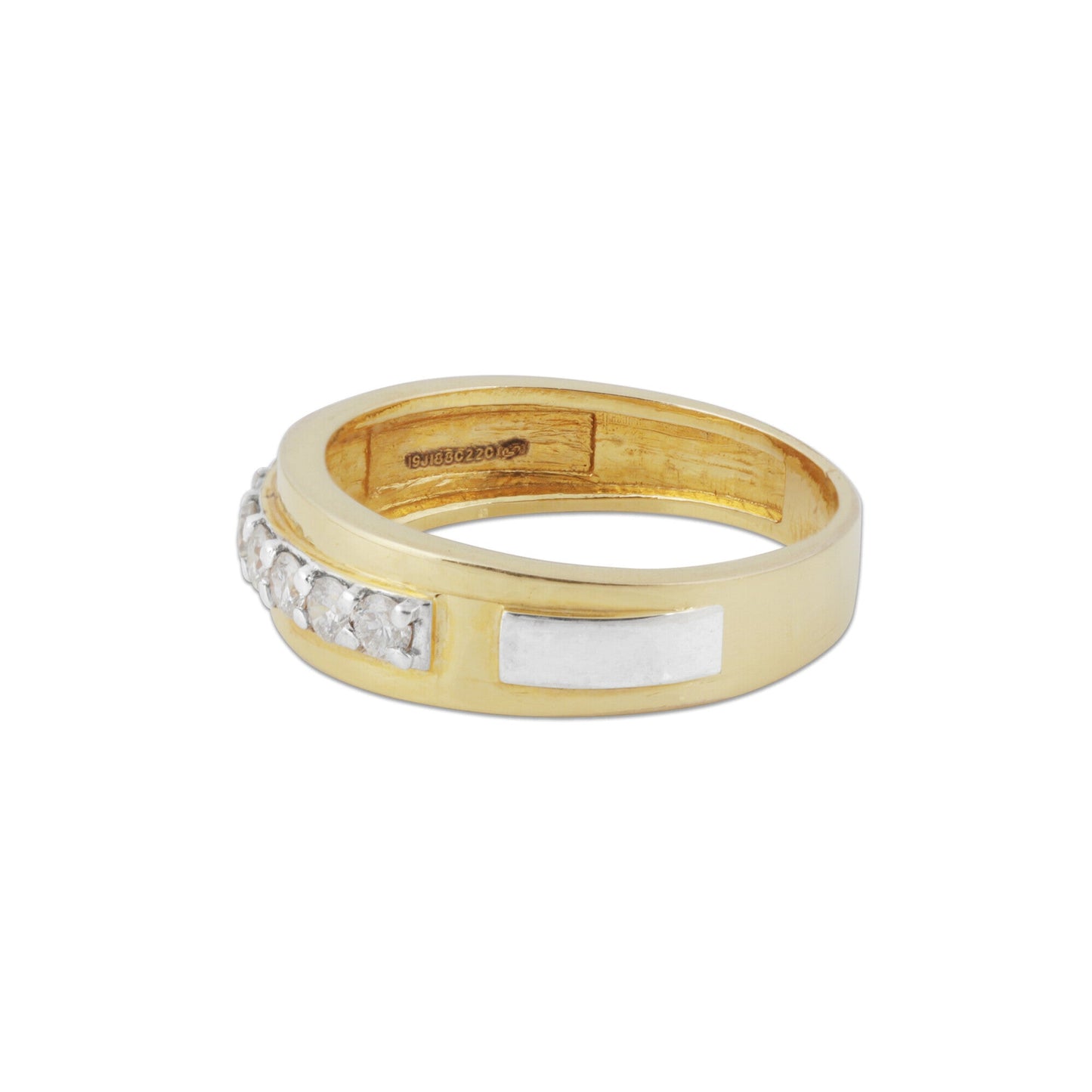 IGI Certified 0.46 Ct Diamond Ring for Men 18K Gold H-I SI2-I1 Stylish Ring