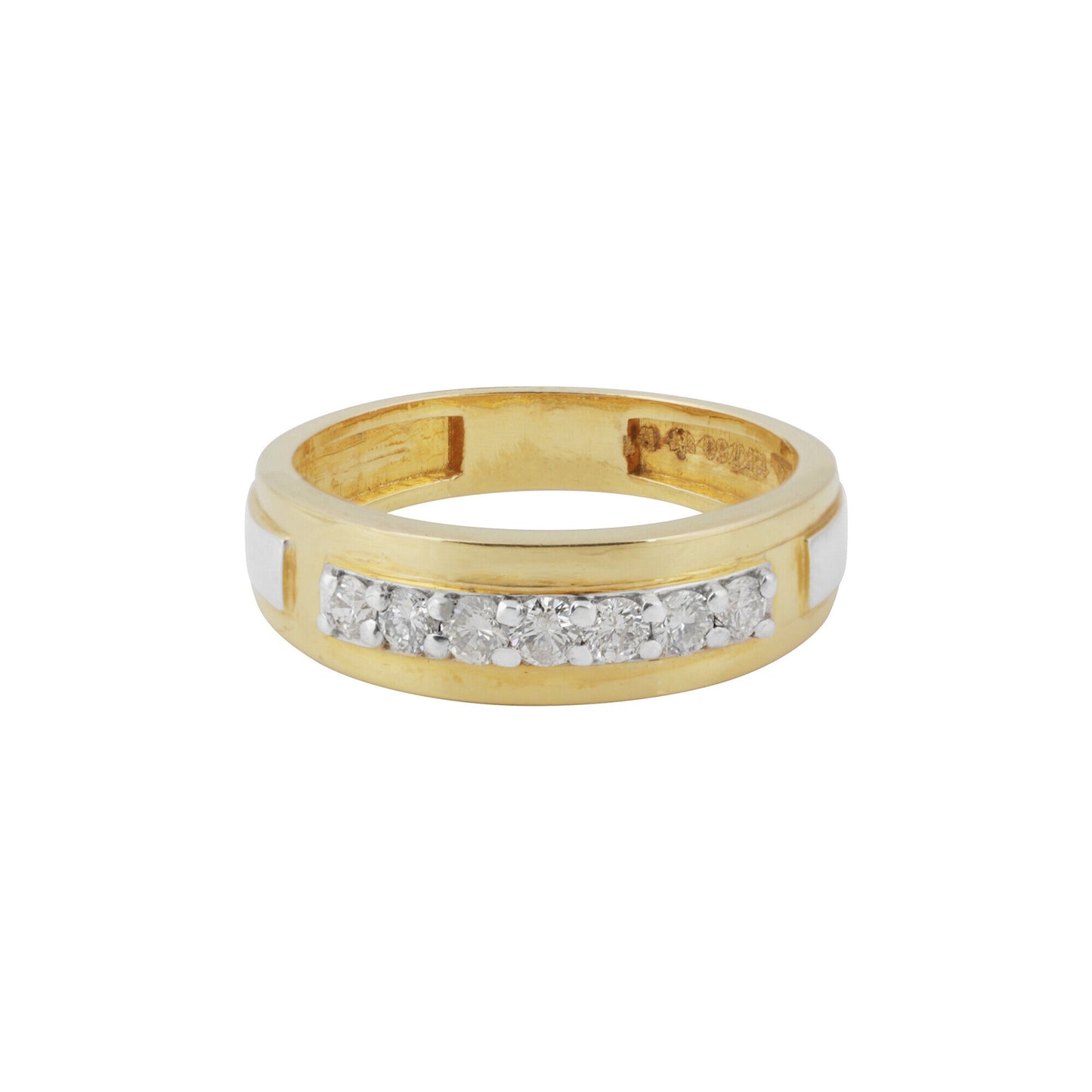 IGI Certified 0.46 Ct Diamond Ring for Men 18K Gold H-I SI2-I1 Stylish Ring