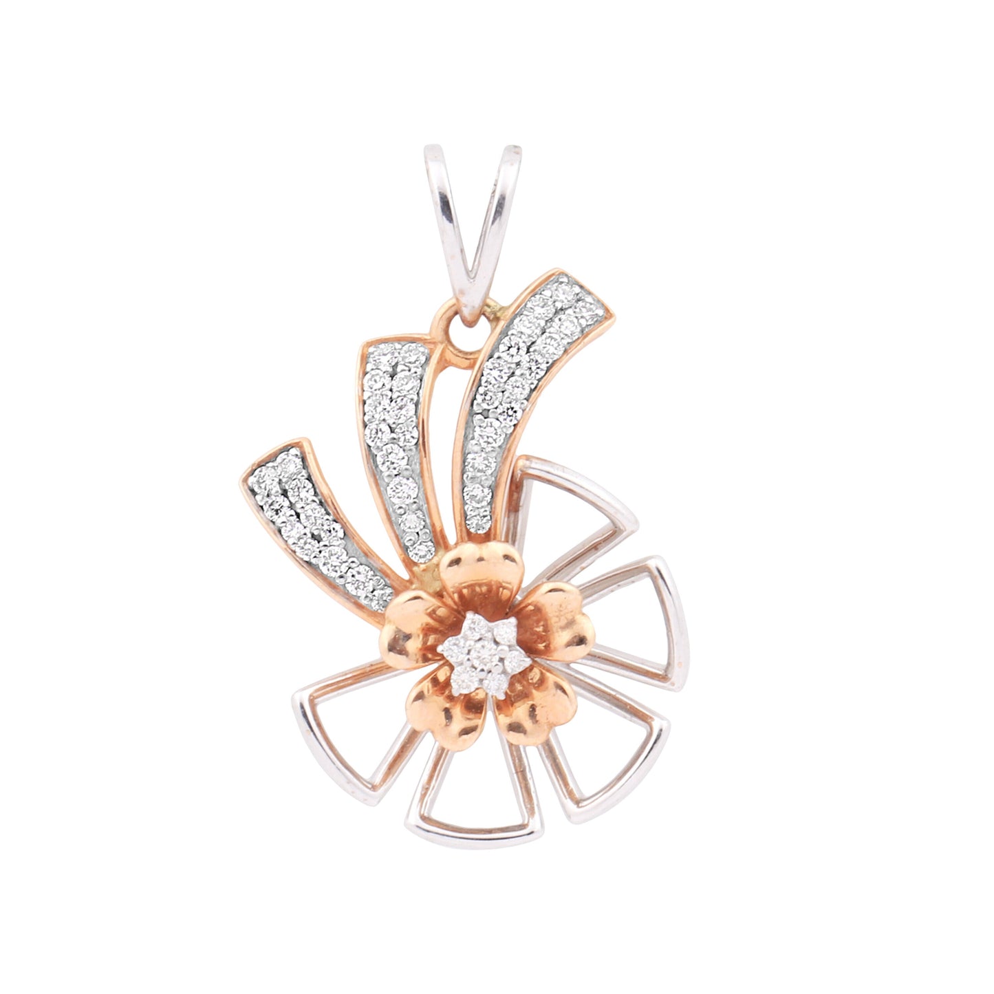 IGI Certified 0.56 Ct Natural Diamond Pendant Set 18K Gold Jewellery for Women - view 3