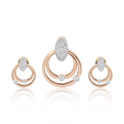 IGI Certified Diamond Pendant Set 0.94 ct 18K Gold Elegant Necklace Jewellery