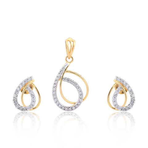 IGI Certified 0.65 Ct Diamond Pendant Set 18K Gold H-I SI Jewellery