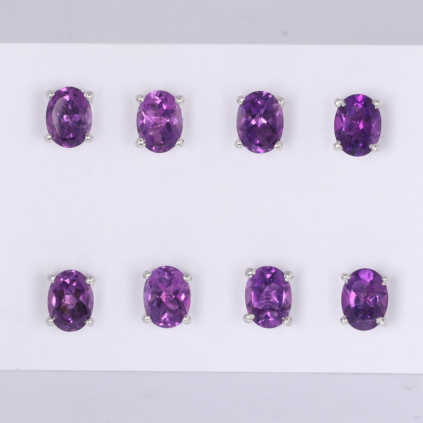 65 Ct Natural Purple Amethyst Earrings - GEMHUB - View 3