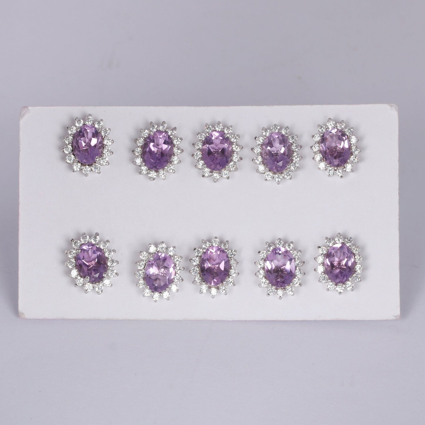 65 Ct Natural Purple Amethyst Earrings - GEMHUB - View 3