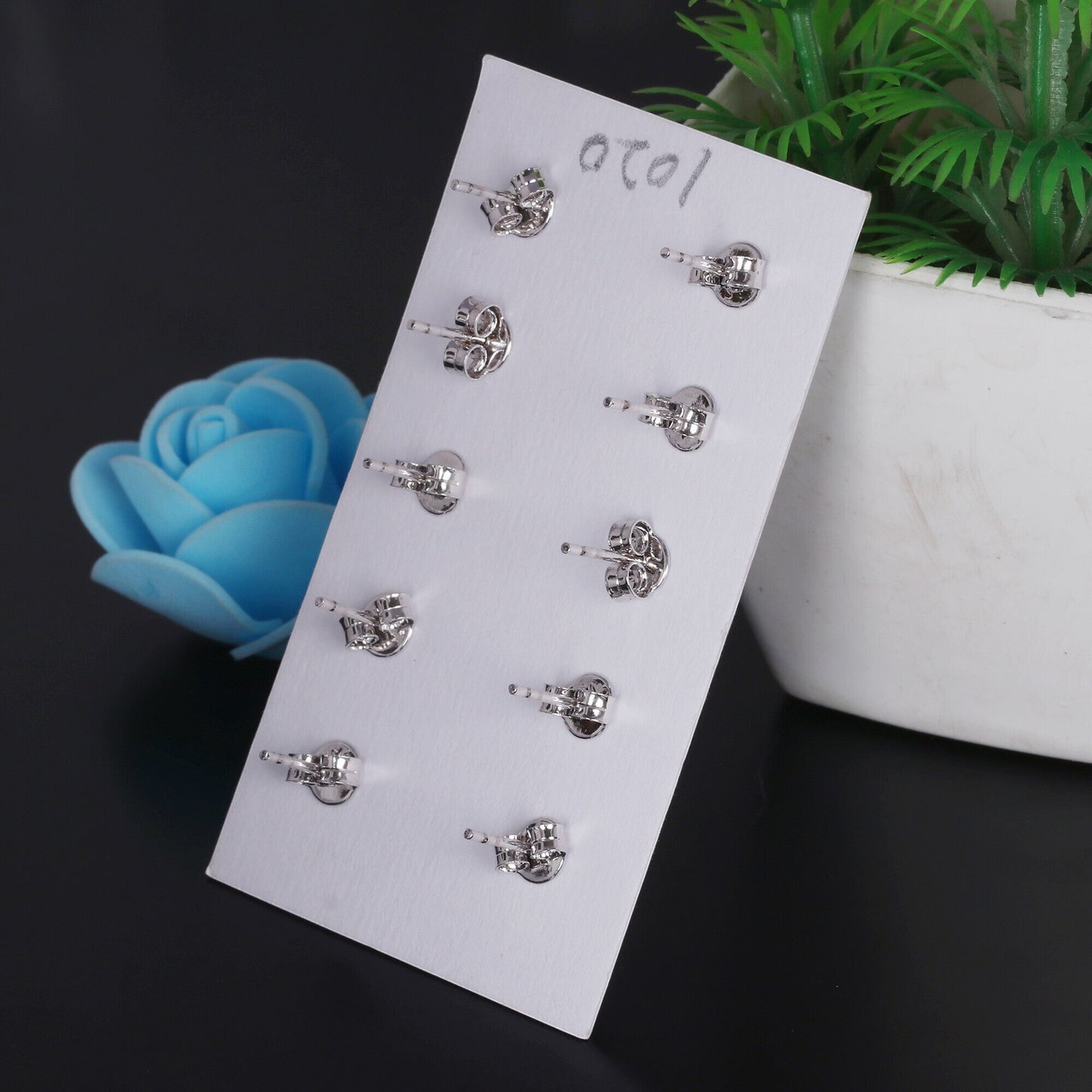 65 Ct Natural White Topaz Earrings - GEMHUB - View 4