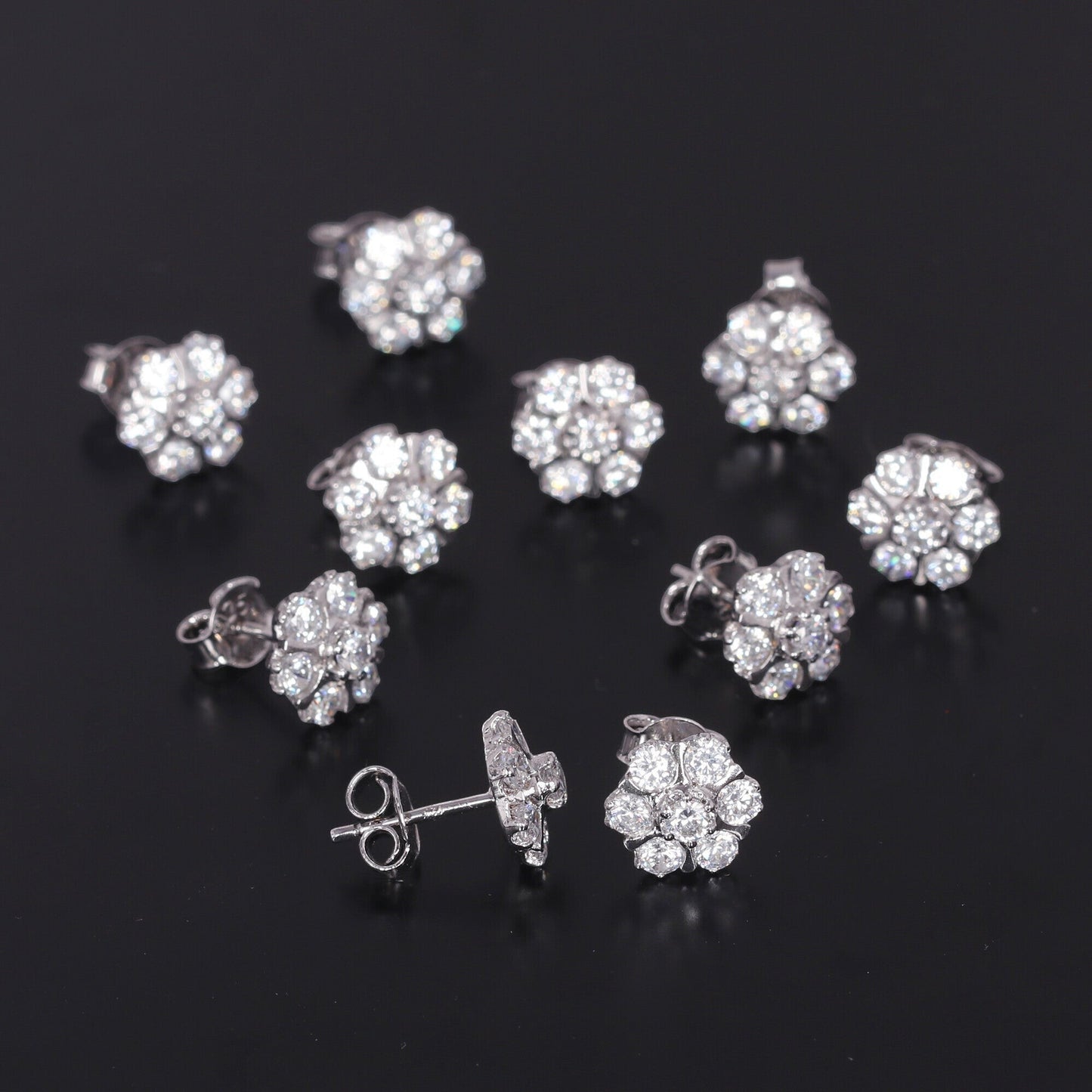 65 Ct Natural White Topaz Earrings - GEMHUB - View 5