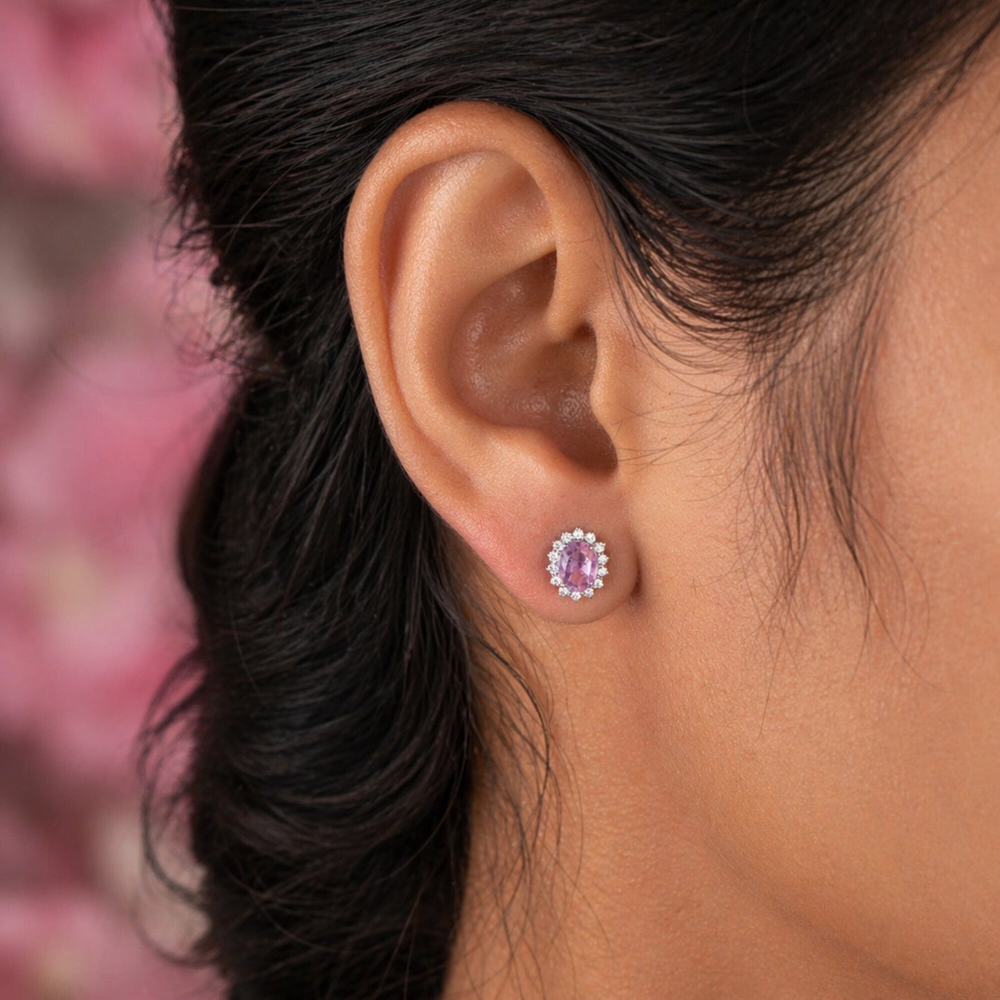 10 Ct Natural Purple Amethyst Earrings - GEMHUB