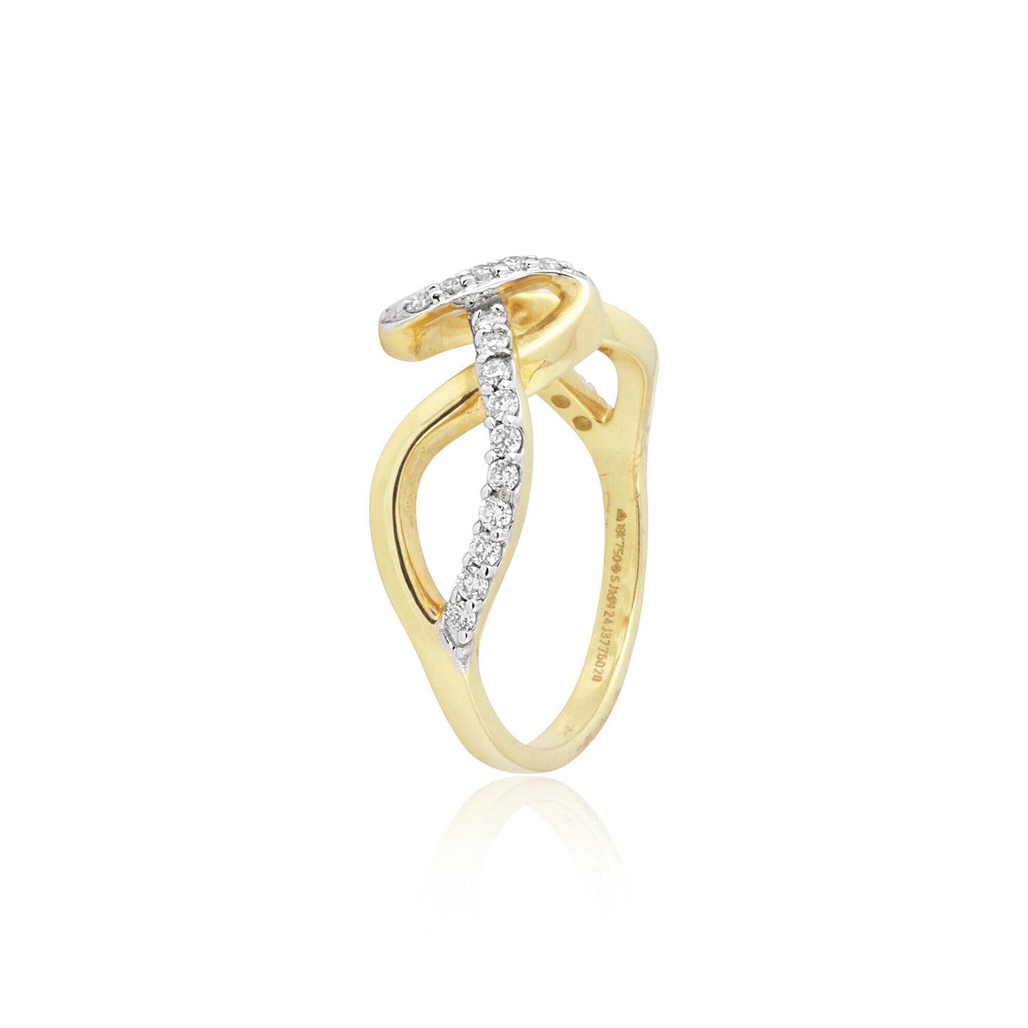 Elegant 0.27 Ct Natural Diamond Ring H-I VS Women Fine Jewellery