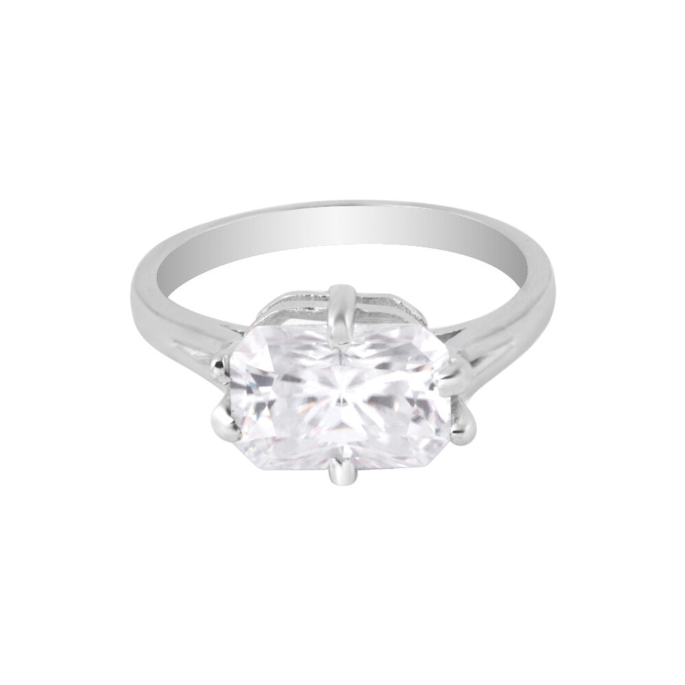 3.60 Ct Radiant Cut Lab Grown Diamond Ring - GEMHUB