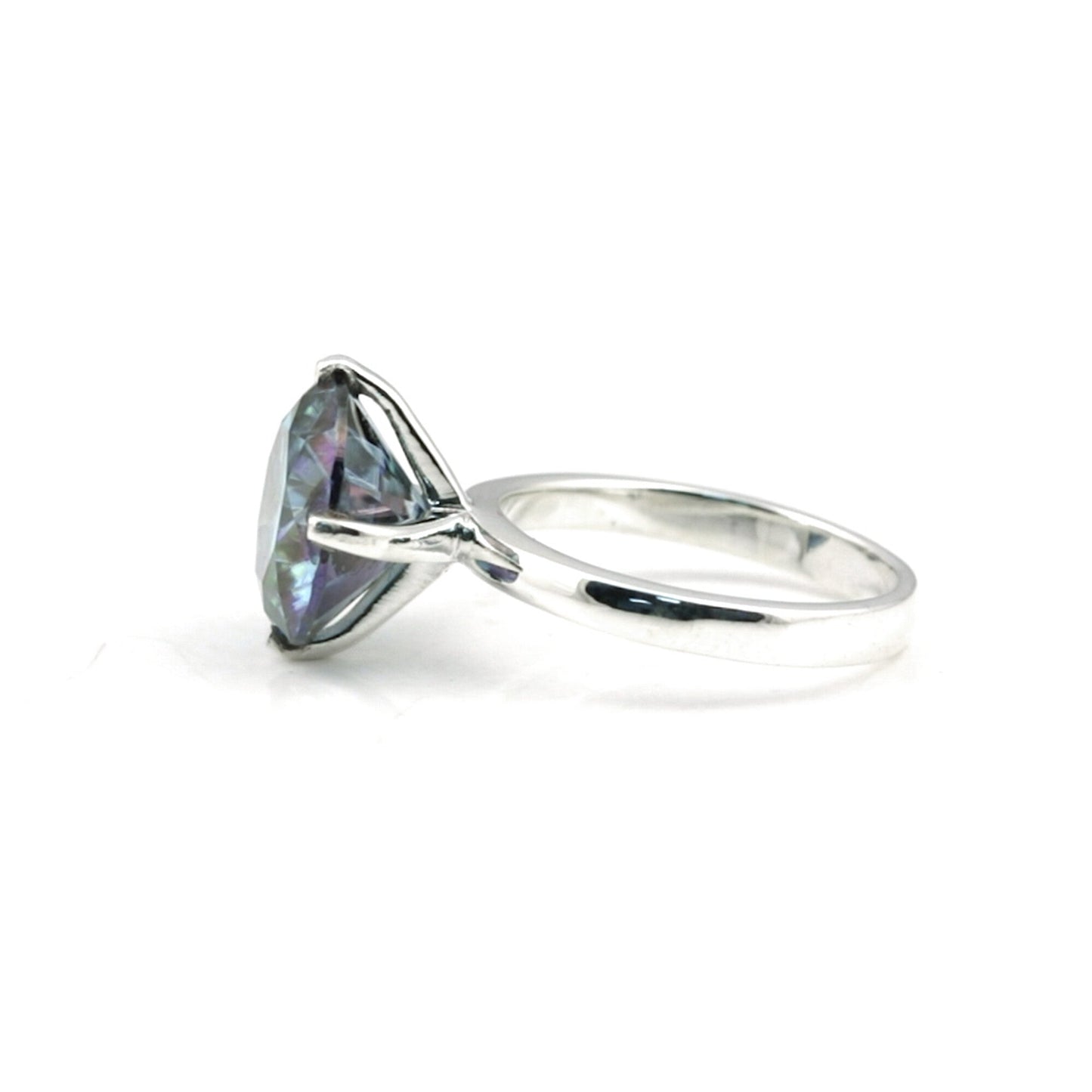 3.00 Ct Round Cut Lab Grown Diamond Ring - GEMHUB - View 2
