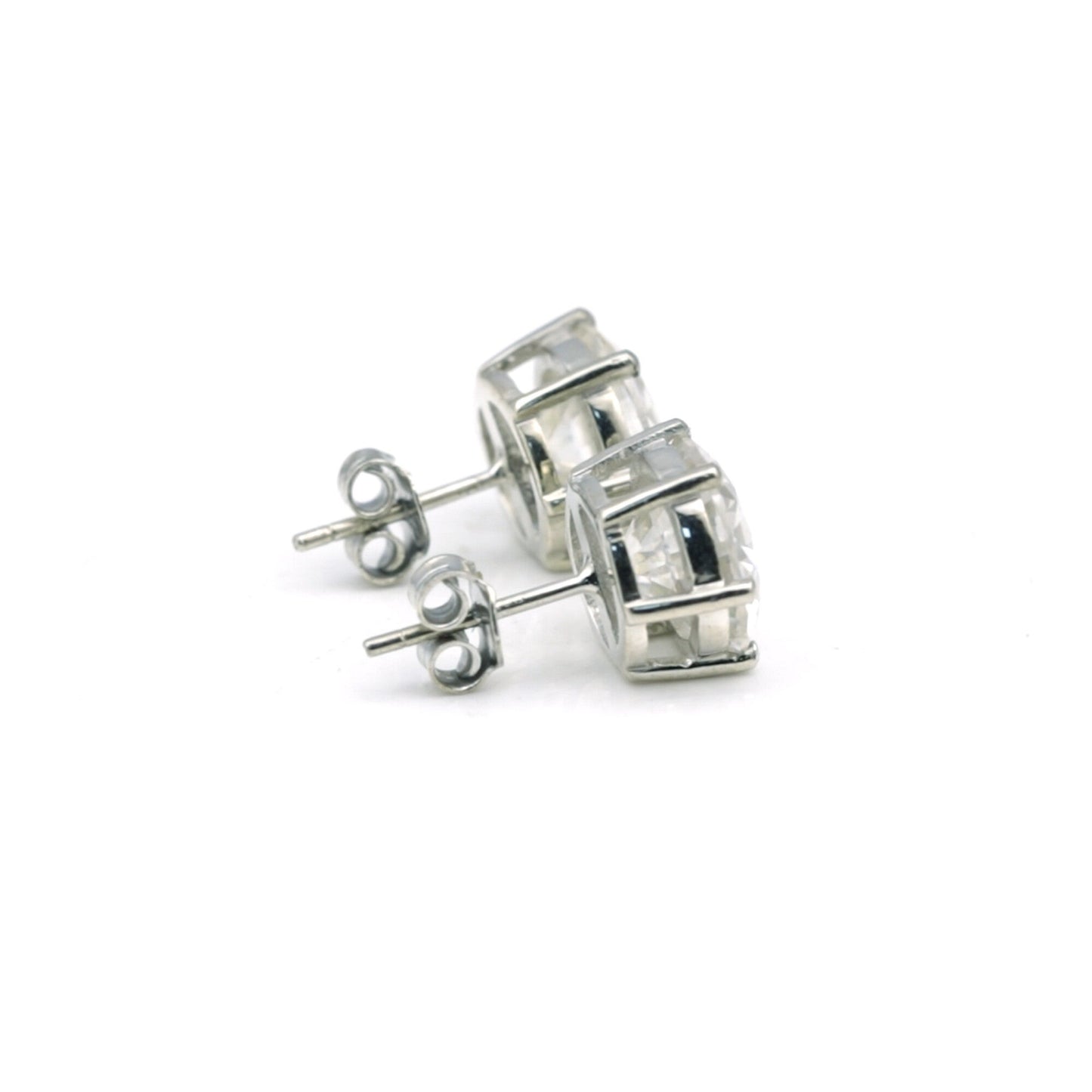 4.00 Ct Round Cut Lab Grown Diamond Earrings - View 4