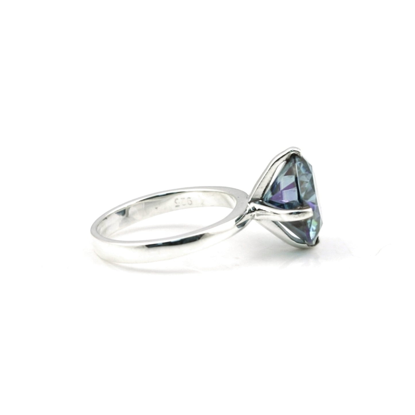 3.00 Ct Round Cut Lab Grown Diamond Ring - GEMHUB - View 4