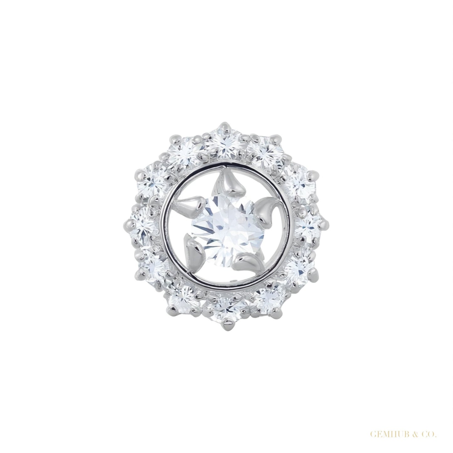 Certified 18K Yellow Gold Diamond Stud Earrings 0.48 Ct. for Women – white background main image