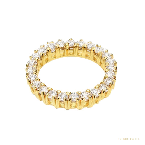 IGI Certified 0.48 Ct. Diamond Stud Earrings in 18K Yellow Gold for Women – white background main image