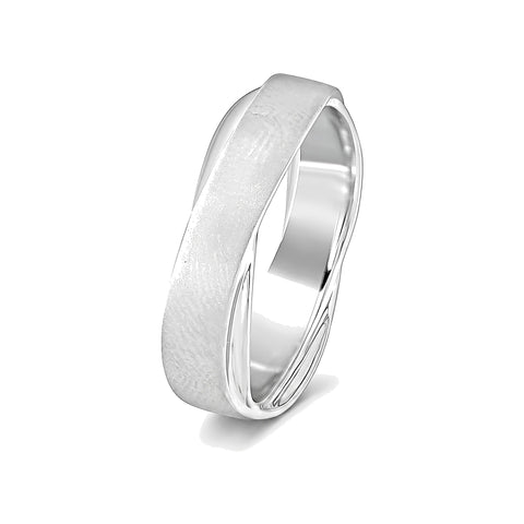 Classic Platinum Ring For Men - 950Pt Platinum - GEMHUB