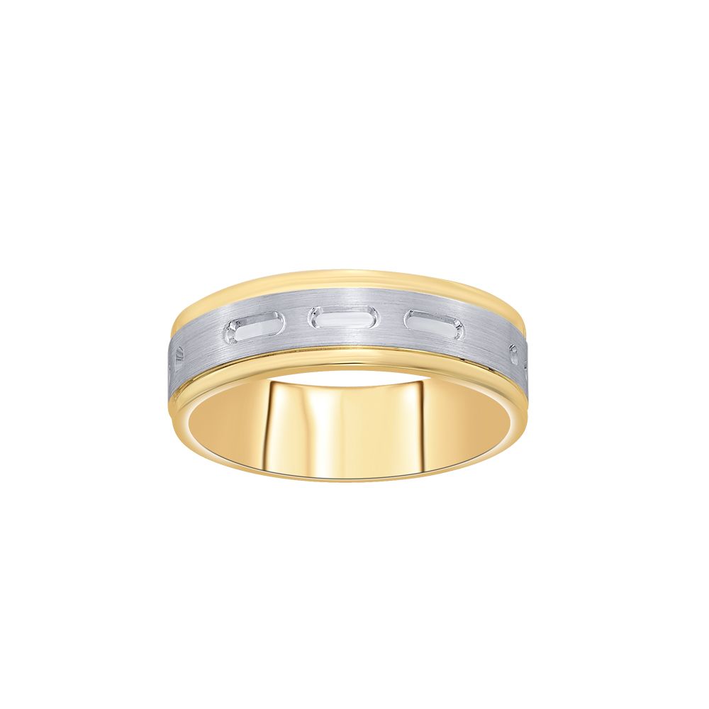 Elegant Men's Finger Ring in Platinum - Image 2 - GEMHUB