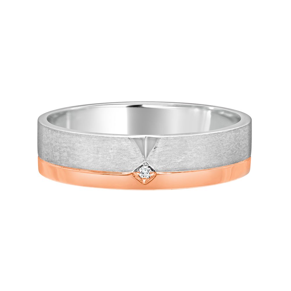 Sleek Diamond Finger Ring For Men - Image 2 - GEMHUB