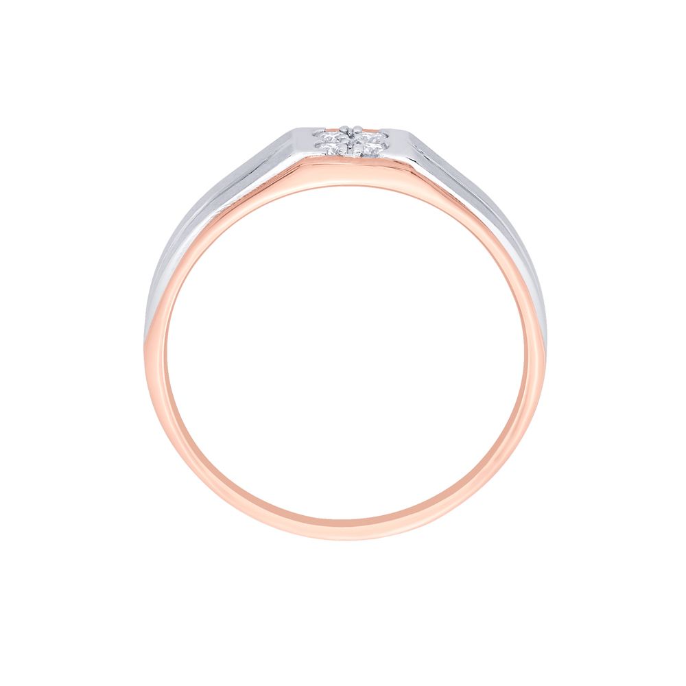 Men's Contemporary Diamond Finger Ring - Image 3 - GEMHUB