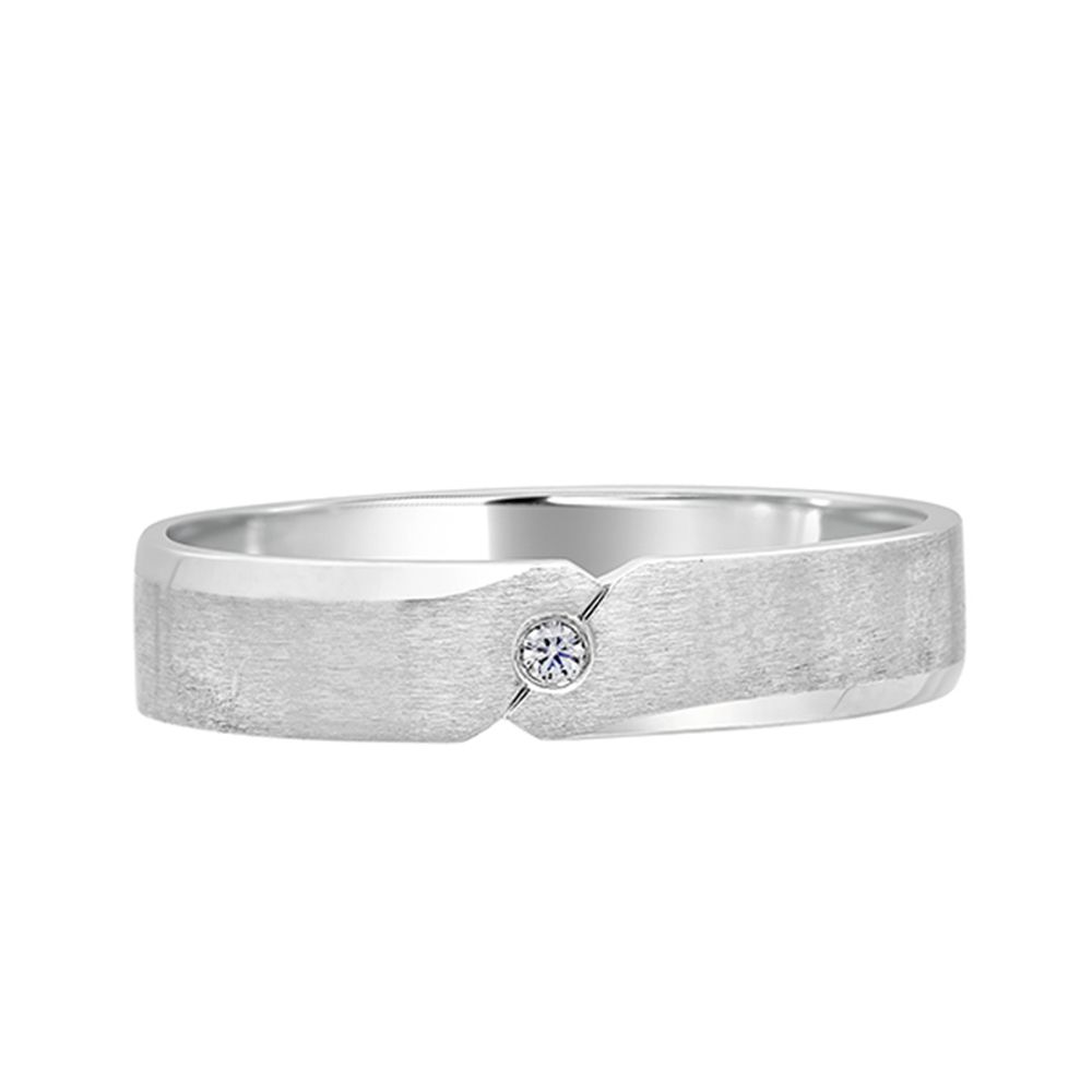 Elegant Platinum Men's Finger Ring - Image 2 - GEMHUB