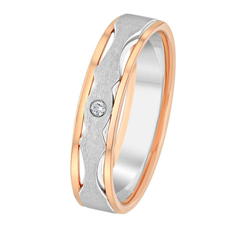 Men's Alluring Diamond Finger Ring - 950Pt Platinum - GEMHUB