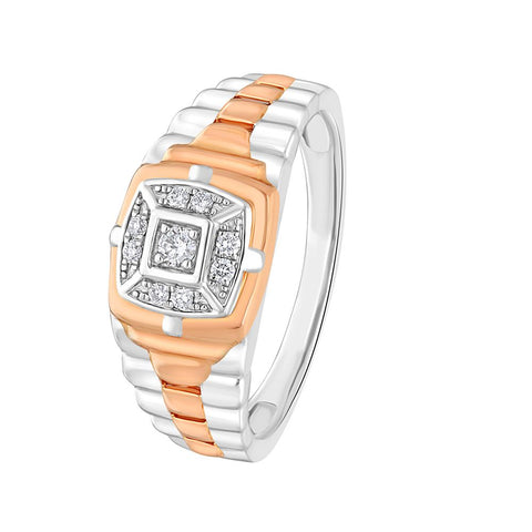 Vintage Design Diamond Ring For Men - 950Pt Platinum - GEMHUB