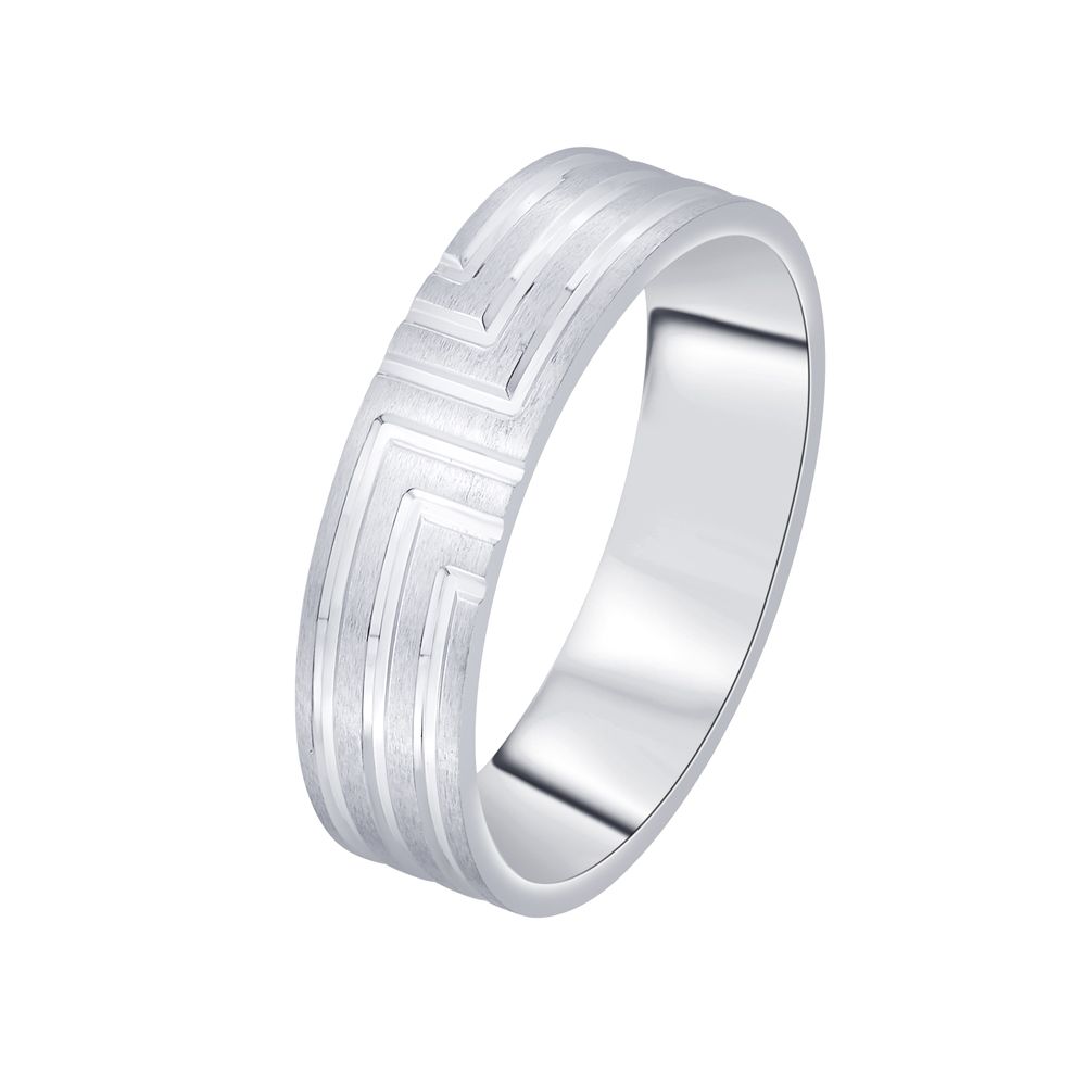 Classic Men's Ring in Platinum - 950Pt Platinum - GEMHUB