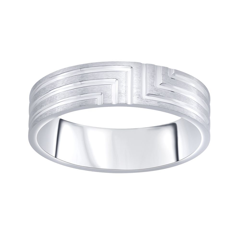 Classic Men's Ring in Platinum - Image 2 - GEMHUB