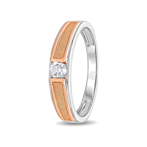 Textured Platinum Men's Ring - 950Pt Platinum - GEMHUB
