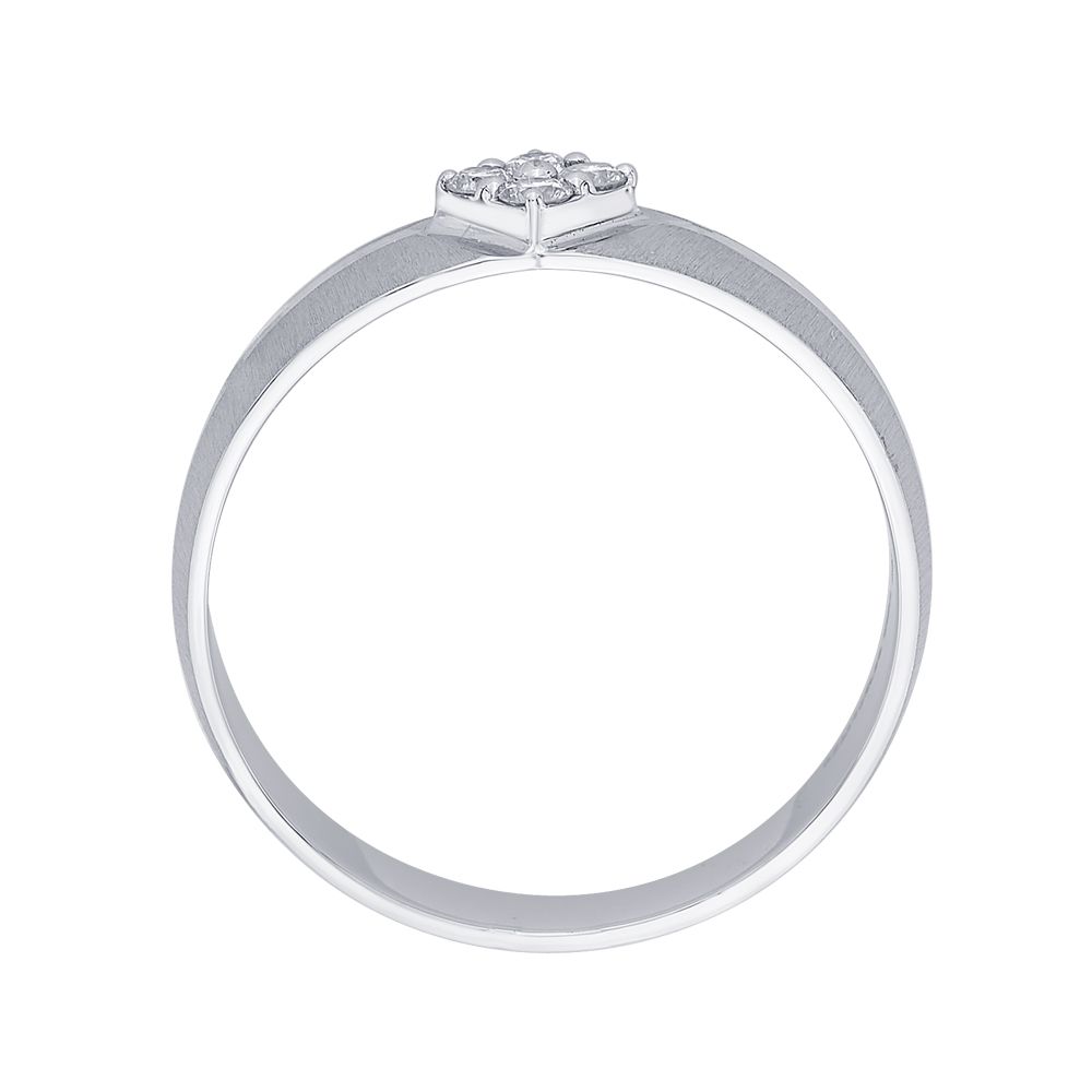 Textured Diamond and Platinum Ring for Men - Image 3 - GEMHUB