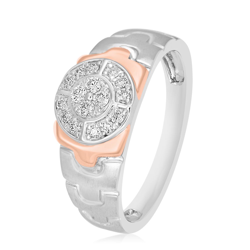 Men's Finger Ring in Eclectic Platinum - 950Pt Platinum - GEMHUB