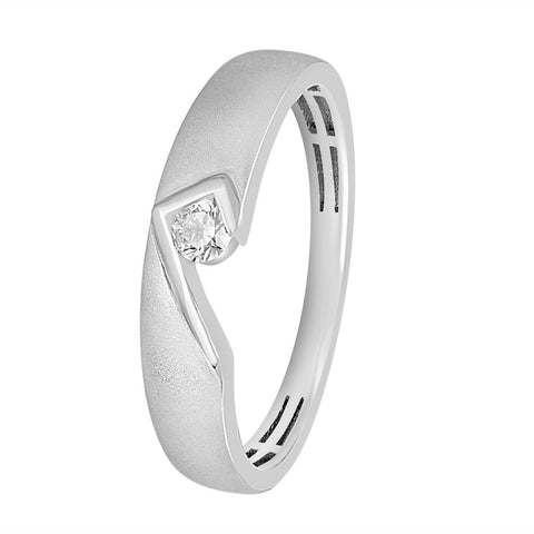 Sparkling Diamond Finger Ring - 950Pt Platinum - GEMHUB