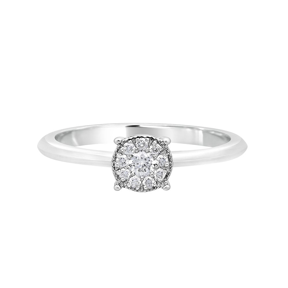 Glossy Diamond and Platinum Crown Star Ring - Image 2 - GEMHUB