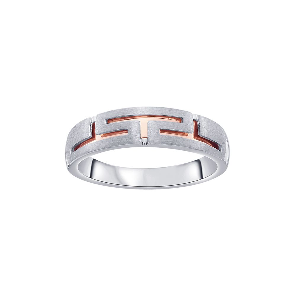 Geometric Diamond and Platinum Finger Ring - Image 2 - GEMHUB