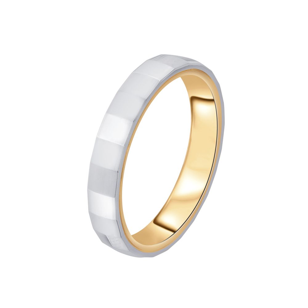 Royal Elegance Platinum and Gold Band - 950Pt Platinum - GEMHUB