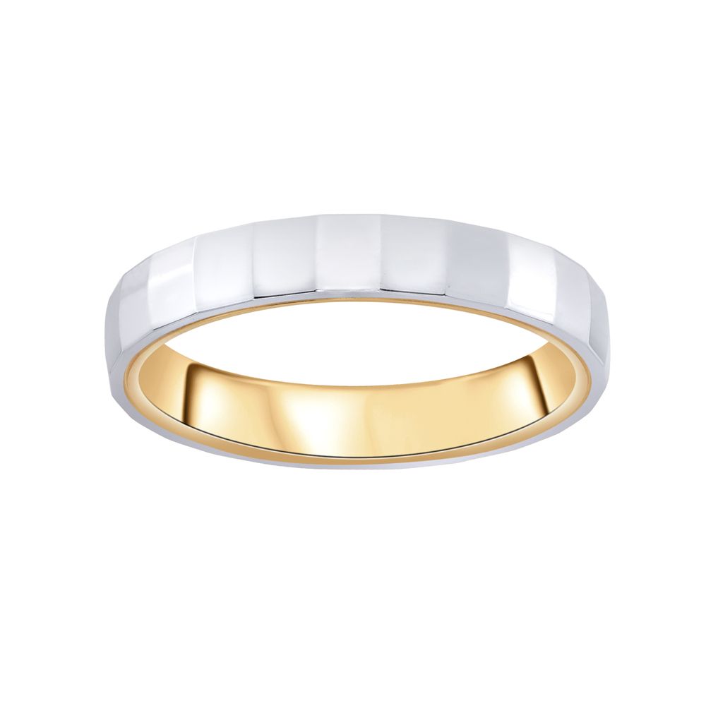 Royal Elegance Platinum and Gold Band - Image 2 - GEMHUB