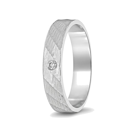 Precious Diamond and Platinum Ring - 950Pt Platinum - GEMHUB