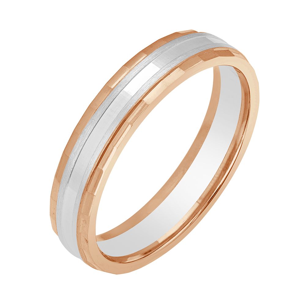 Textured Diamond and Platinum Ring - 950Pt Platinum - GEMHUB