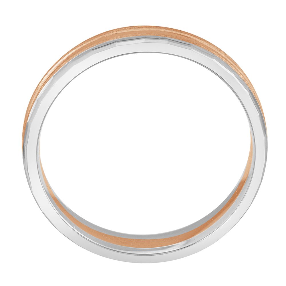 Textured Diamond and Platinum Ring - Image 2 - GEMHUB