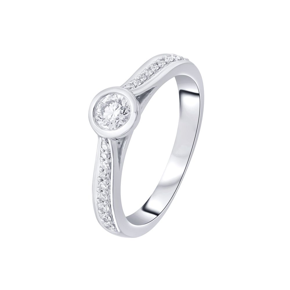 Contemporary Platinum Diamond Ring - 950Pt Platinum - GEMHUB