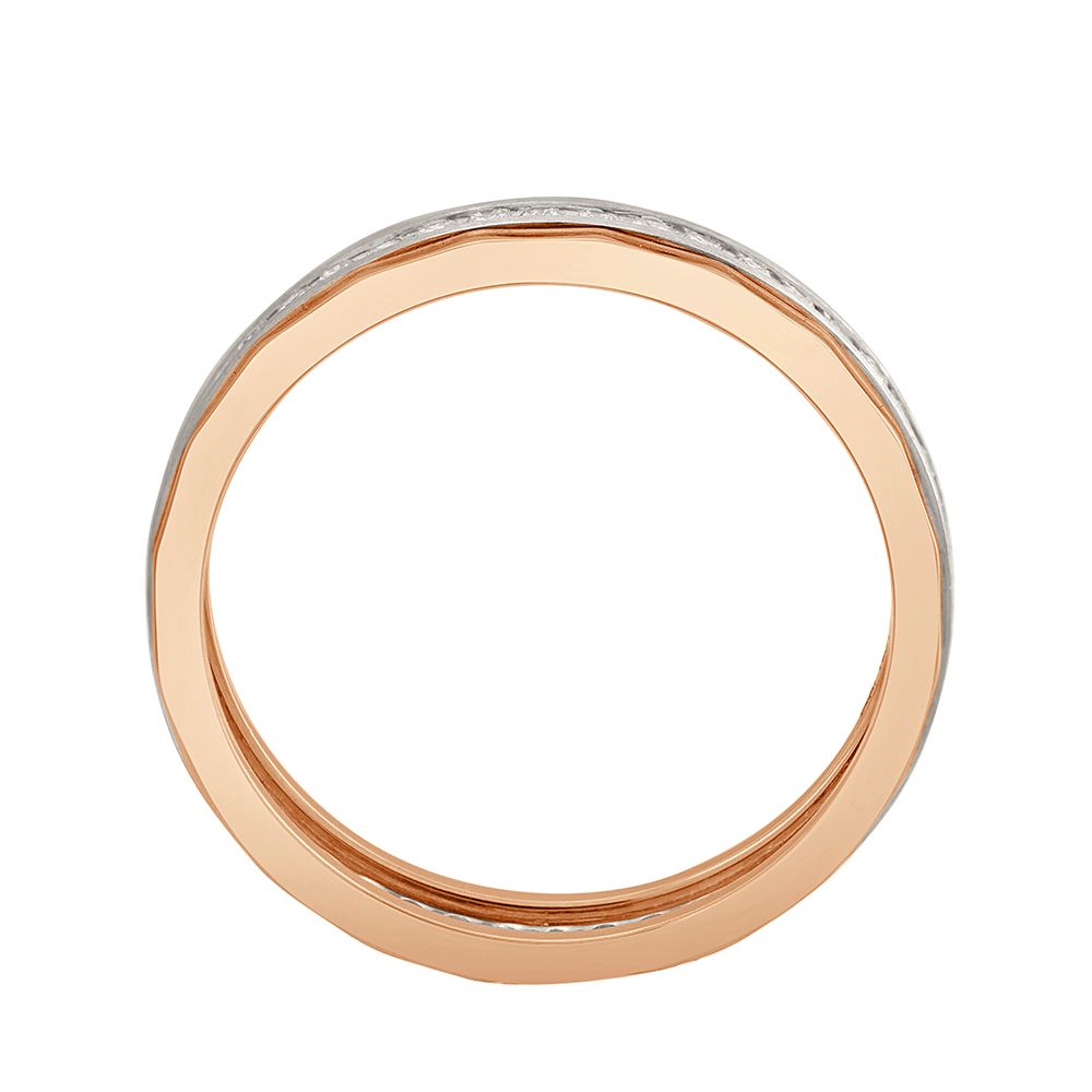 Linear Diamond Studded Platinum Ring - Image 3 - GEMHUB